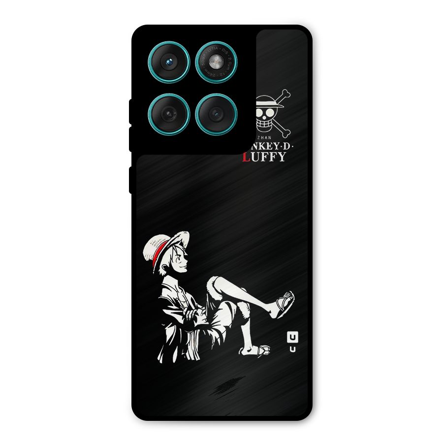 Monkey Luffy Metal Back Case for Motorola Edge 60