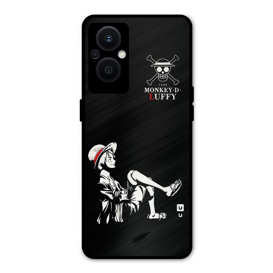 Monkey Luffy Metal Back Case for Oppo F21 Pro 5G