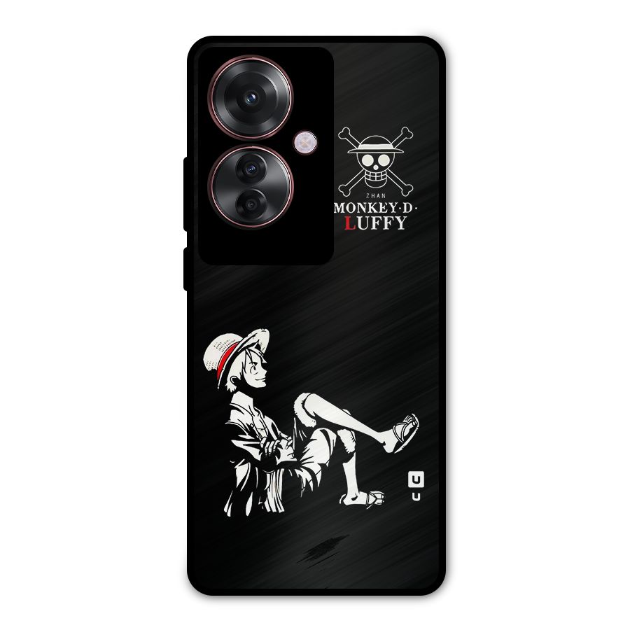 Monkey Luffy Metal Back Case for Oppo F25 Pro