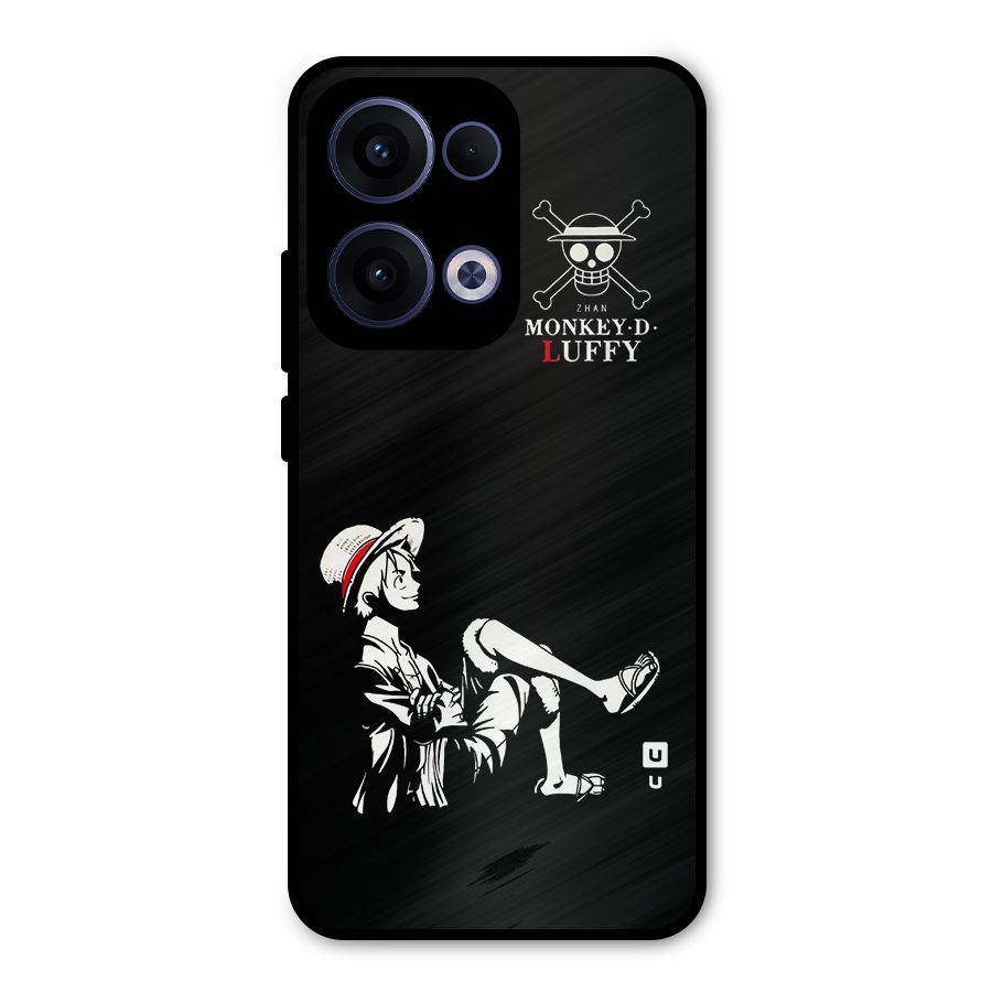 Monkey Luffy Metal Back Case for Oppo Reno13