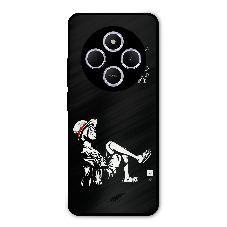 Monkey Luffy Metal Back Case for Poco C75 5G