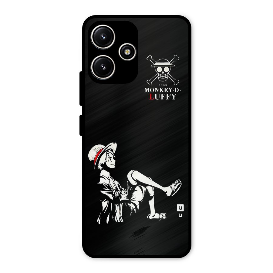 Monkey Luffy Metal Back Case for Poco M6 Pro