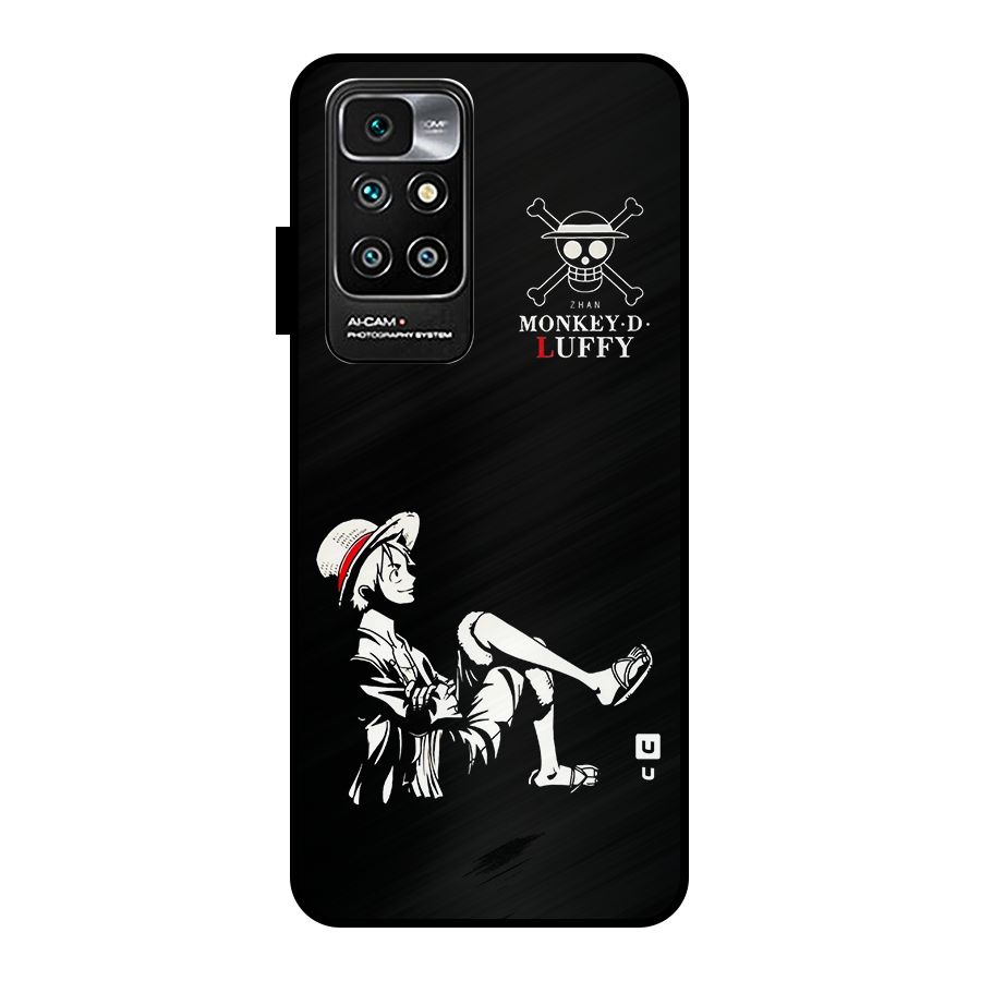 Monkey Luffy Metal Back Case for Redmi 10 Prime