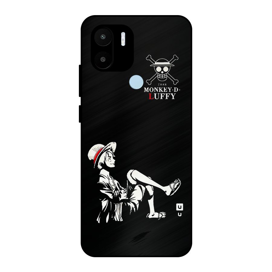 Monkey Luffy Metal Back Case for Redmi A2+
