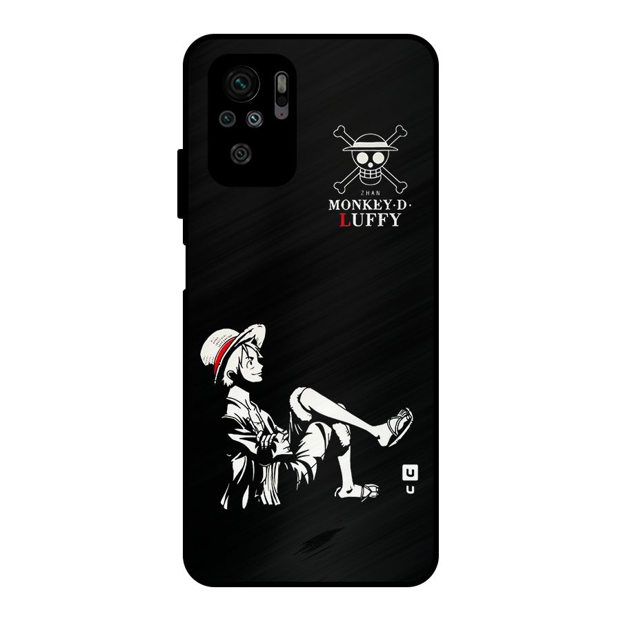 Monkey Luffy Metal Back Case for Redmi Note 10S