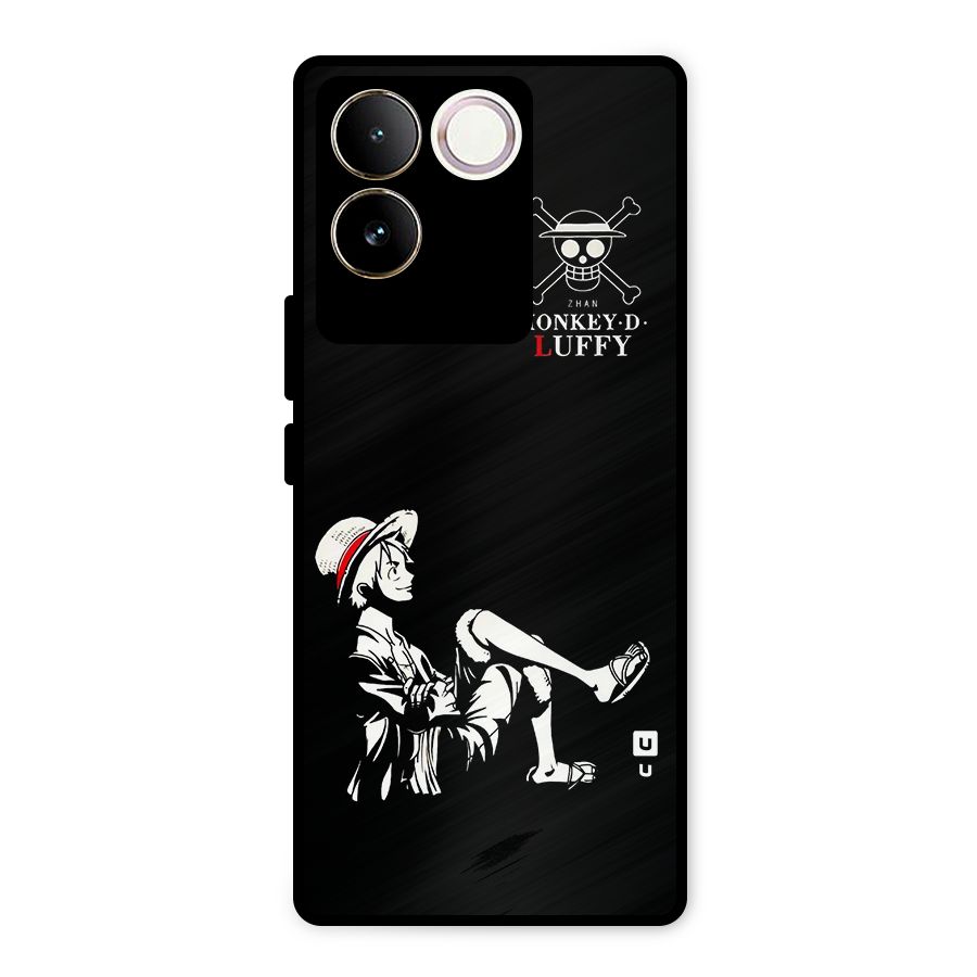 Monkey Luffy Metal Back Case for Vivo T2 Pro