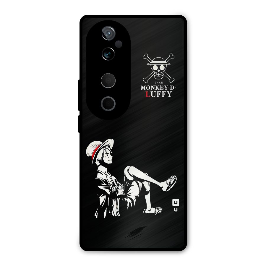 Monkey Luffy Metal Back Case for Vivo T3 Ultra