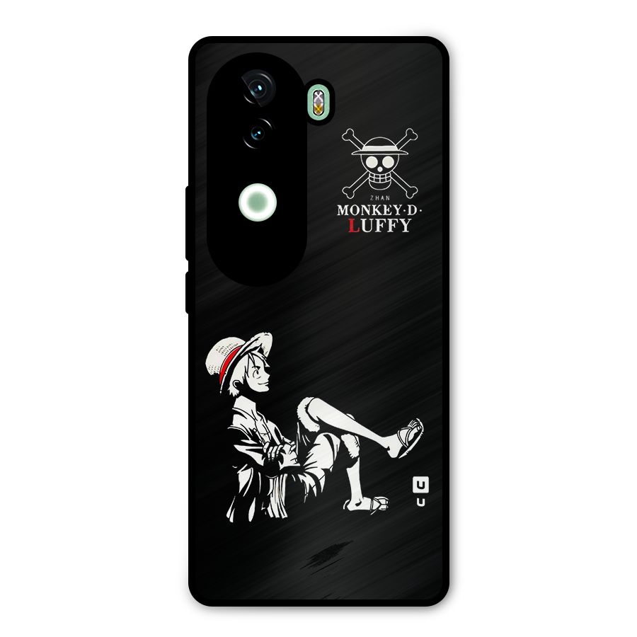 Monkey Luffy Metal Back Case for iQOO Z9s
