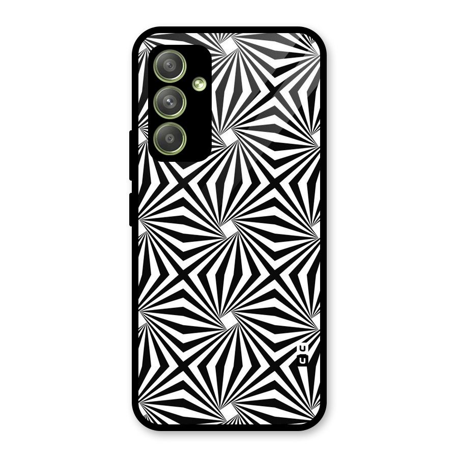 Monochromatic Swirls Glass Back Case for Galaxy A54