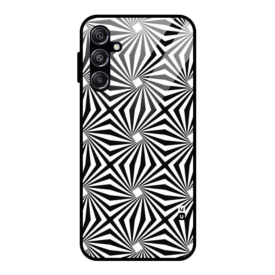 Monochromatic Swirls Glass Back Case for Galaxy M34 5G