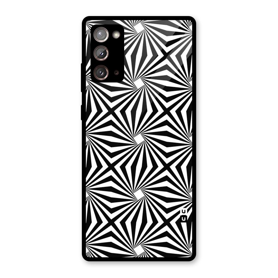 Monochromatic Swirls Glass Back Case for Galaxy Note 20