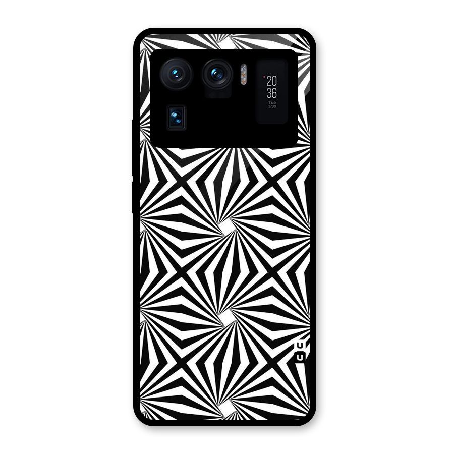 Monochromatic Swirls Glass Back Case for Mi 11 Ultra