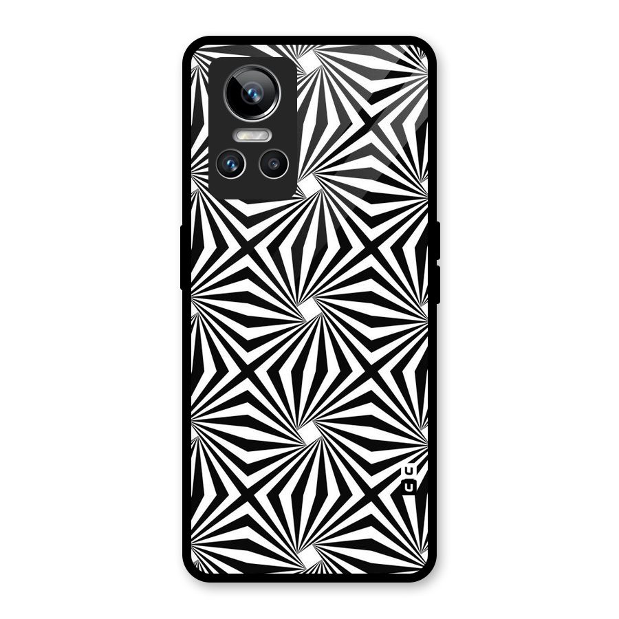 Monochromatic Swirls Glass Back Case for Realme GT Neo 3
