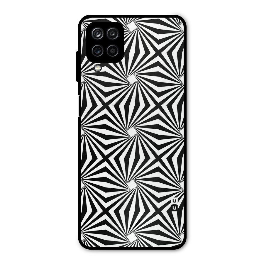 Monochromatic Swirls Metal Back Case for Galaxy A12