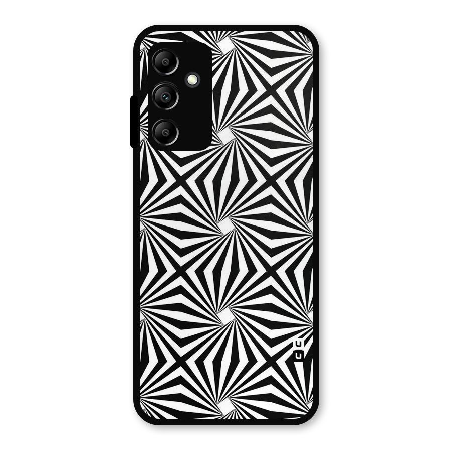 Monochromatic Swirls Metal Back Case for Galaxy A14 5G