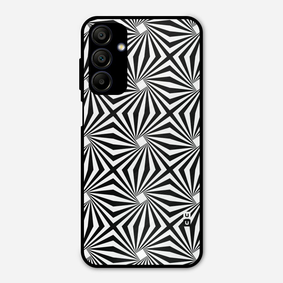 Monochromatic Swirls Metal Back Case for Galaxy A15 5G