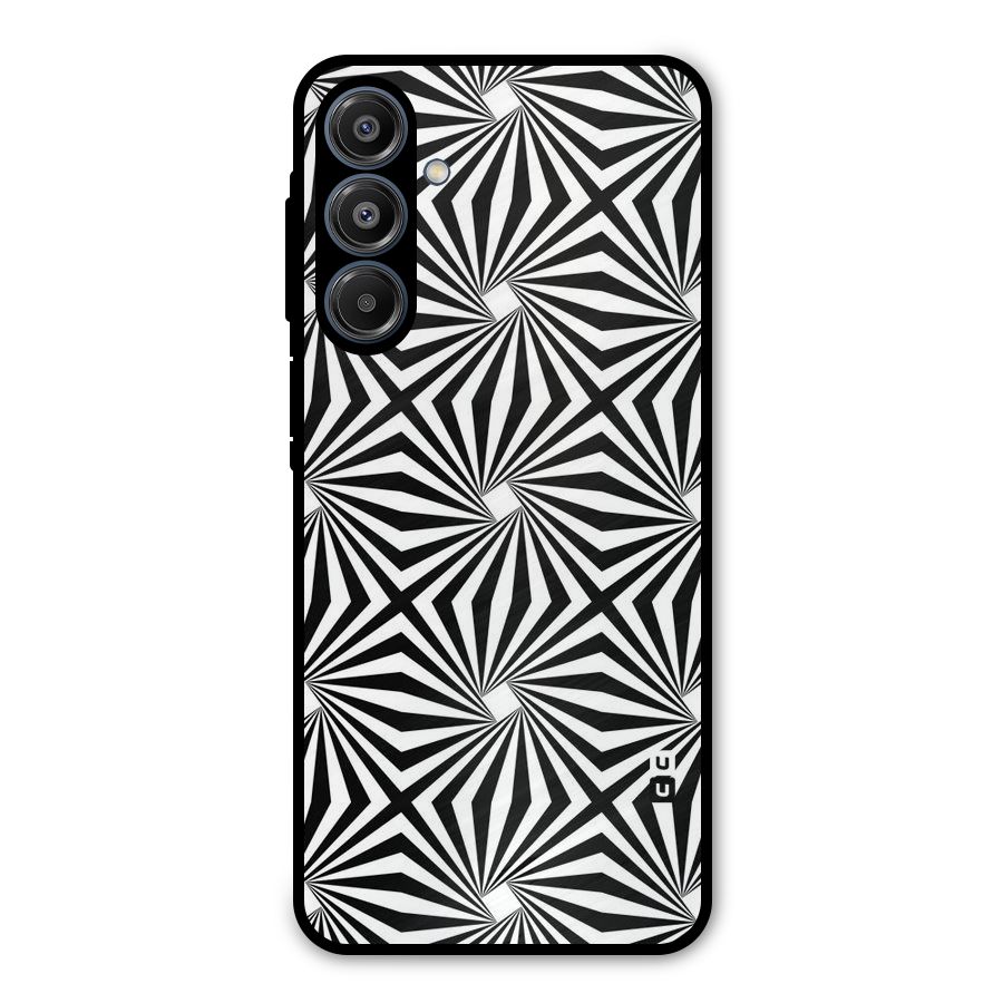 Monochromatic Swirls Metal Back Case for Galaxy A16 5G