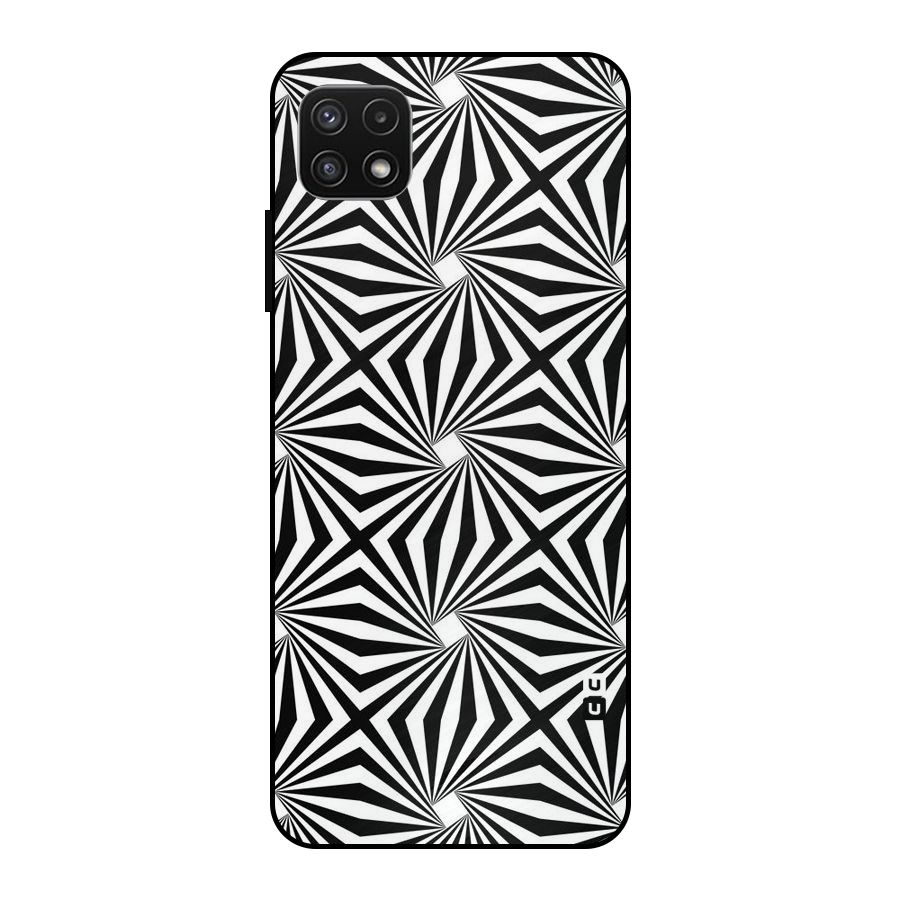 Monochromatic Swirls Metal Back Case for Galaxy A22 5G