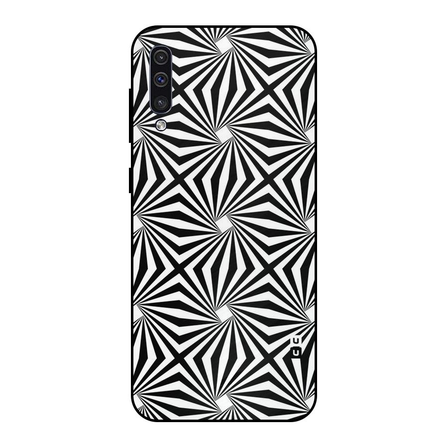 Monochromatic Swirls Metal Back Case for Galaxy A30s