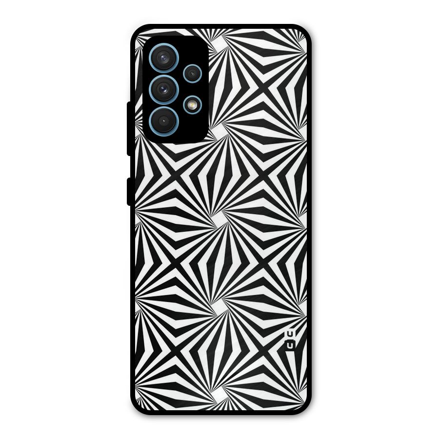Monochromatic Swirls Metal Back Case for Galaxy A32