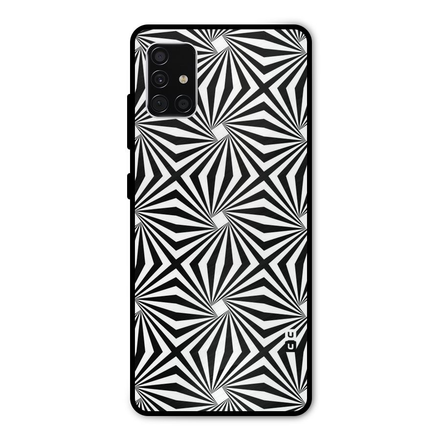 Monochromatic Swirls Metal Back Case for Galaxy A51