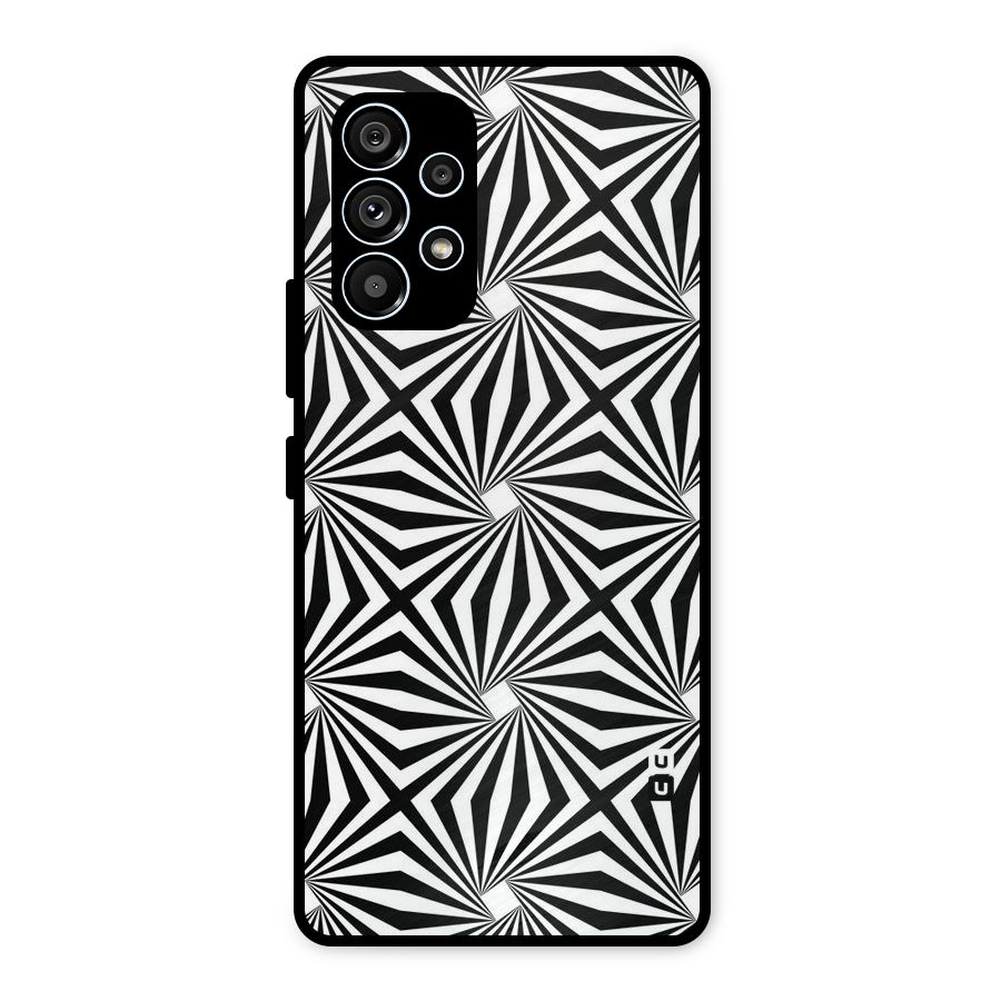 Monochromatic Swirls Metal Back Case for Galaxy A53 5G