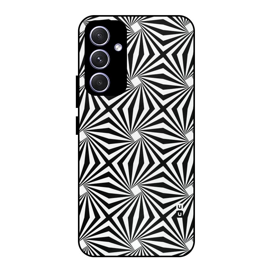 Monochromatic Swirls Metal Back Case for Galaxy A54
