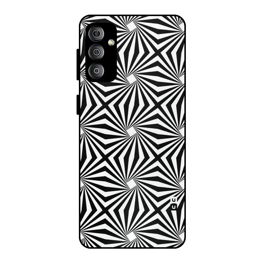 Monochromatic Swirls Metal Back Case for Galaxy F23