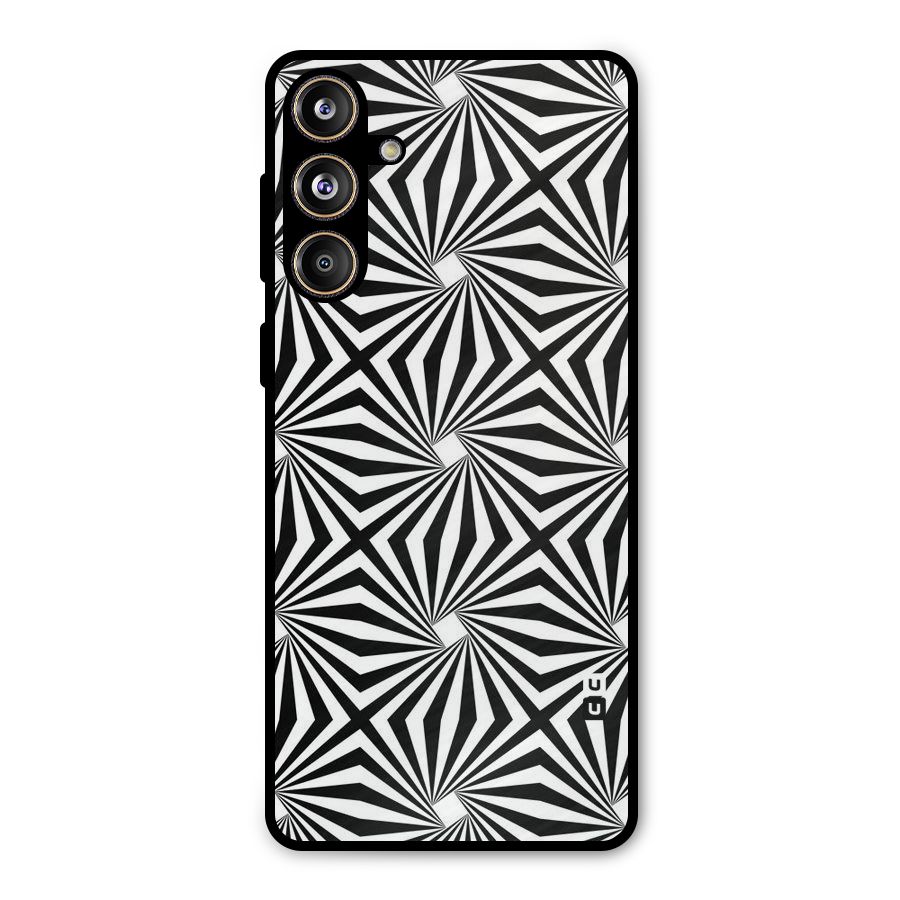 Monochromatic Swirls Metal Back Case for Galaxy F55