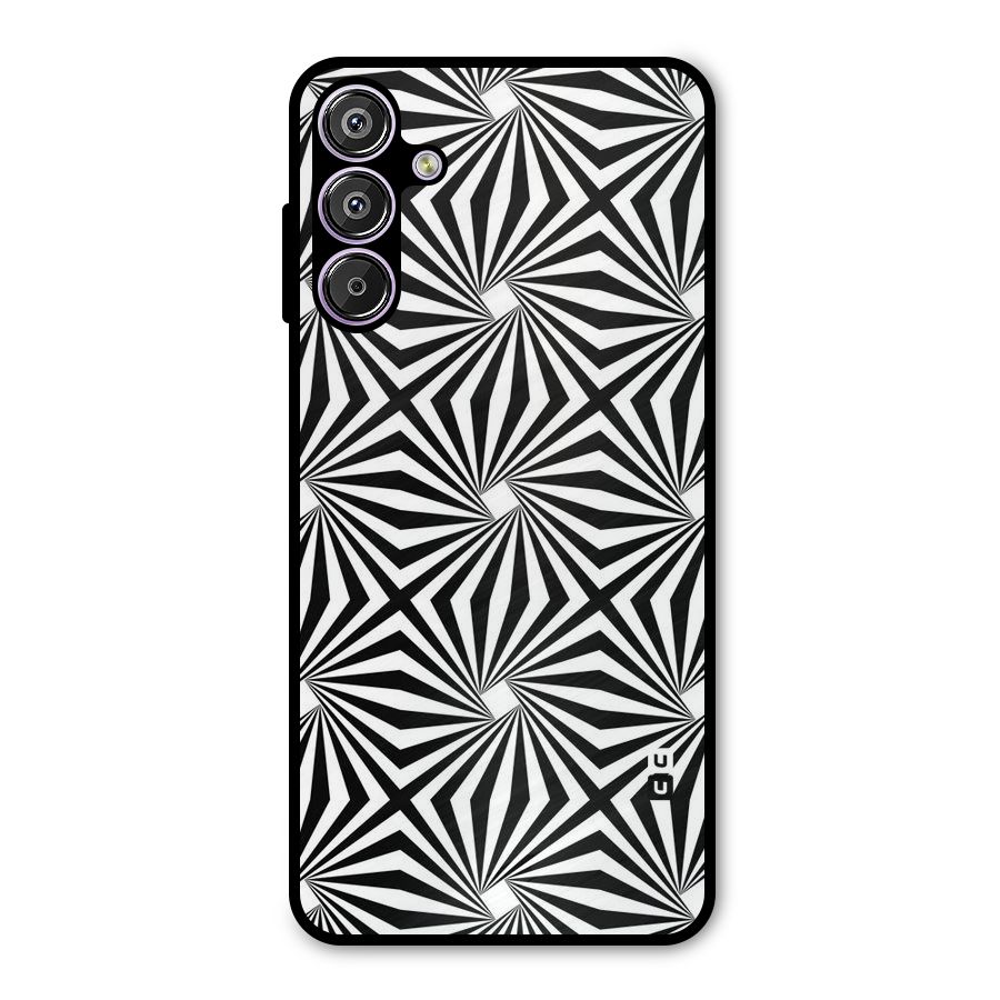 Monochromatic Swirls Metal Back Case for Galaxy M15