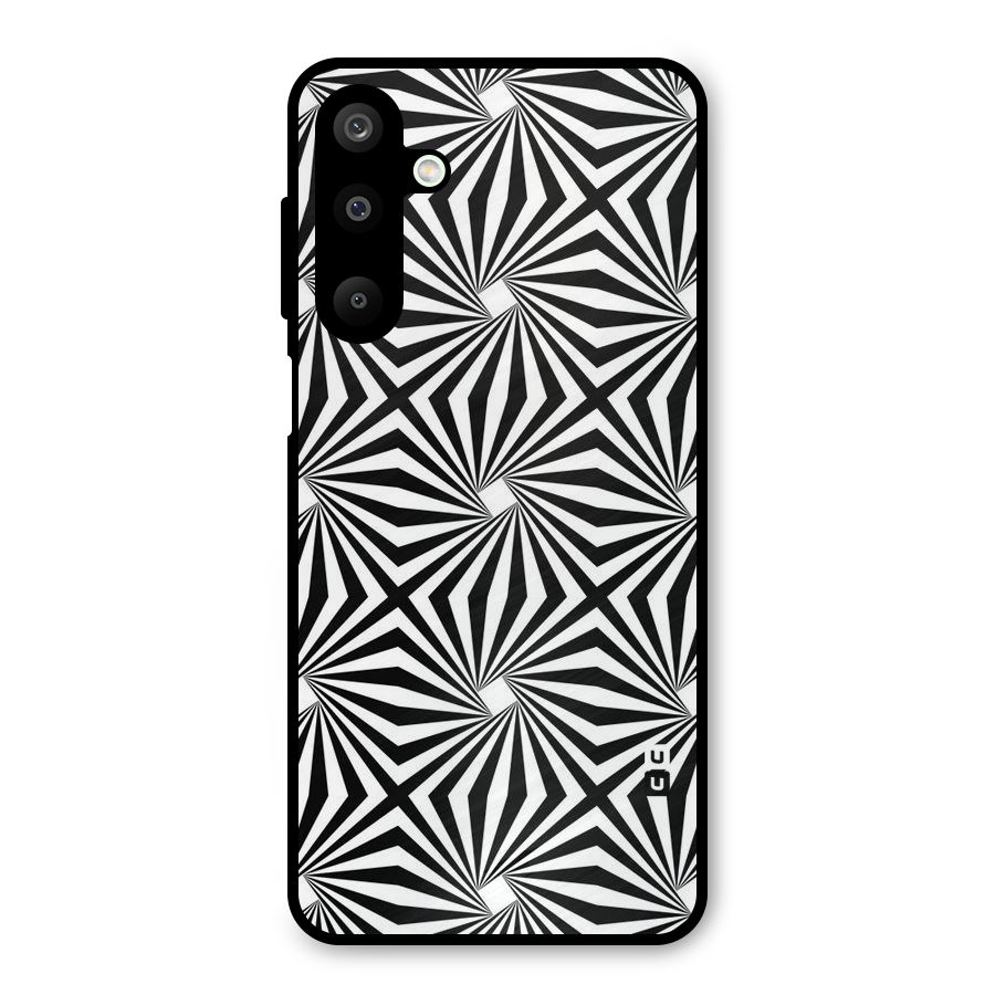 Monochromatic Swirls Metal Back Case for Galaxy M16