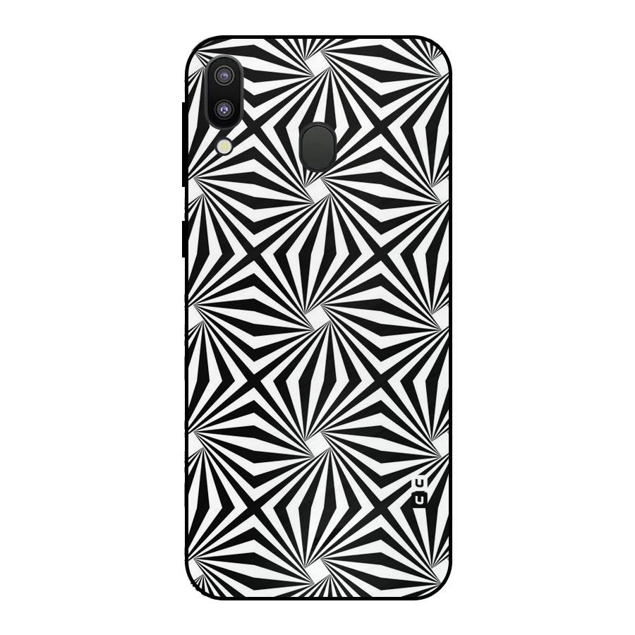 Monochromatic Swirls Metal Back Case for Galaxy M20