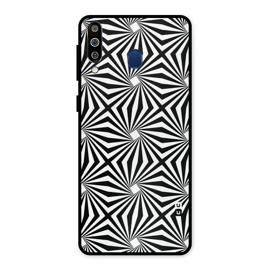 Monochromatic Swirls Metal Back Case for Galaxy M30