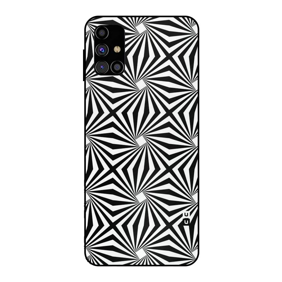 Monochromatic Swirls Metal Back Case for Galaxy M31s