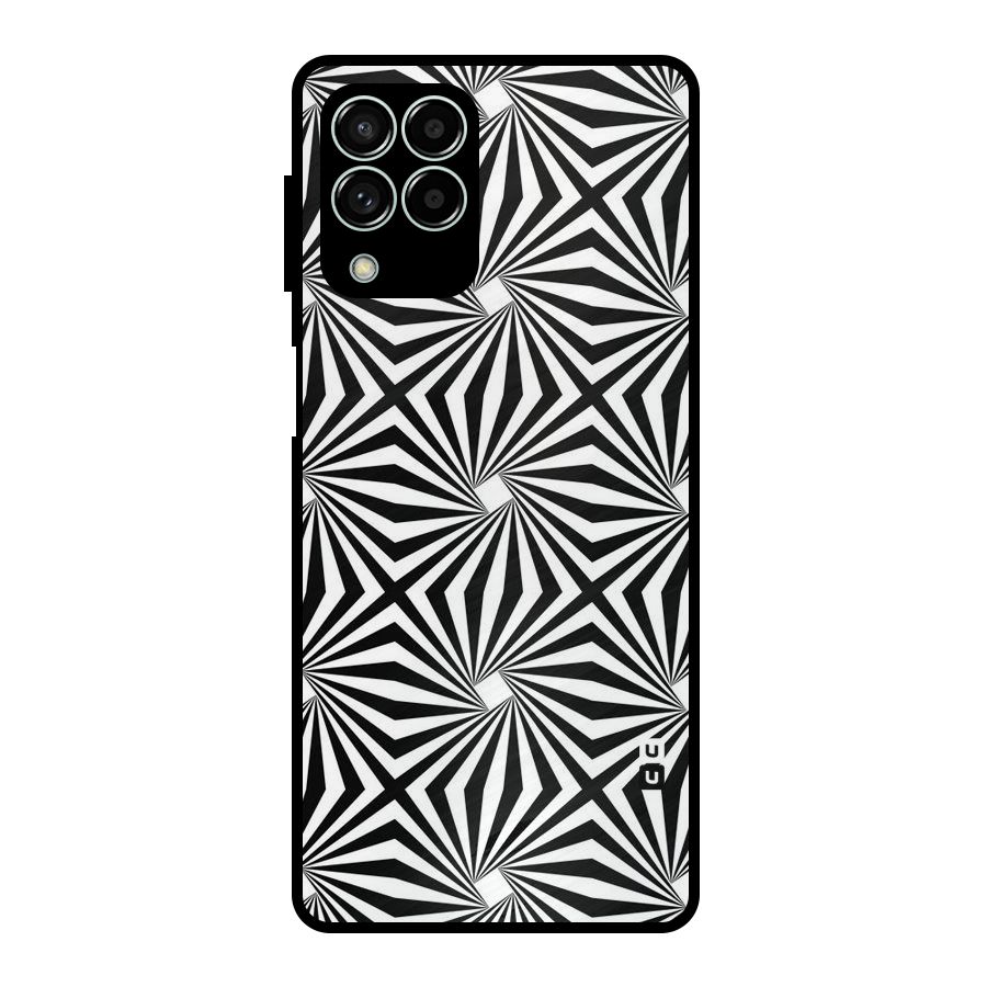 Monochromatic Swirls Metal Back Case for Galaxy M33