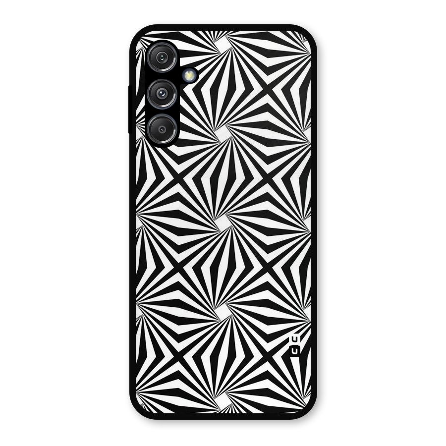 Monochromatic Swirls Metal Back Case for Galaxy M34 5G