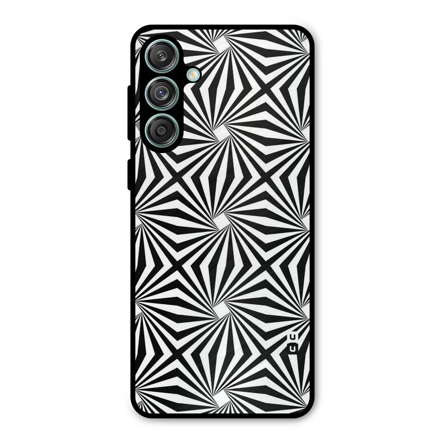 Monochromatic Swirls Metal Back Case for Galaxy M55 5G