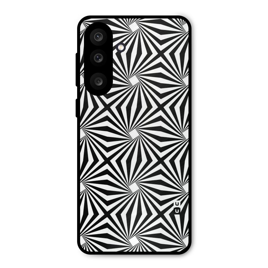 Monochromatic Swirls Metal Back Case for Galaxy M56