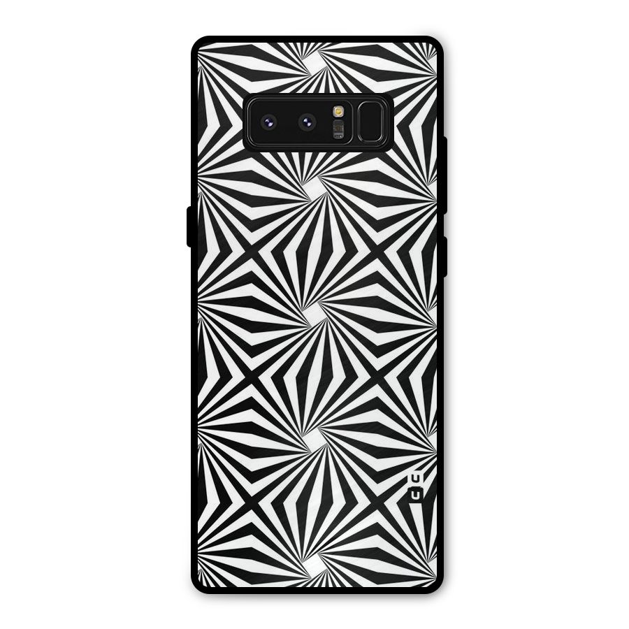 Monochromatic Swirls Metal Back Case for Galaxy Note 8