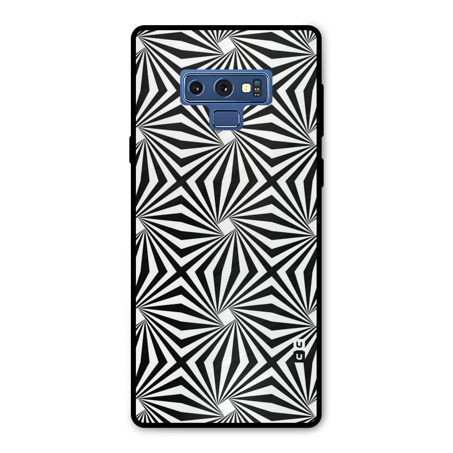 Monochromatic Swirls Metal Back Case for Galaxy Note 9
