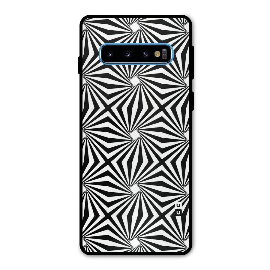 Monochromatic Swirls Metal Back Case for Galaxy S10