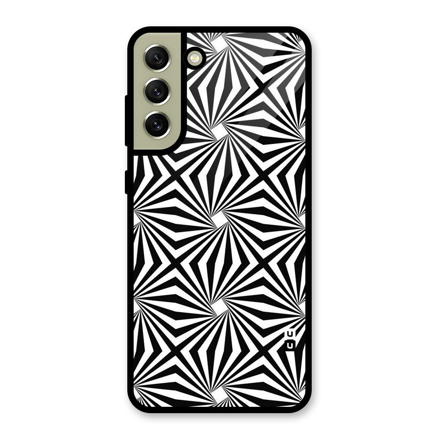 Monochromatic Swirls Metal Back Case for Galaxy S21 FE 5G (2023)