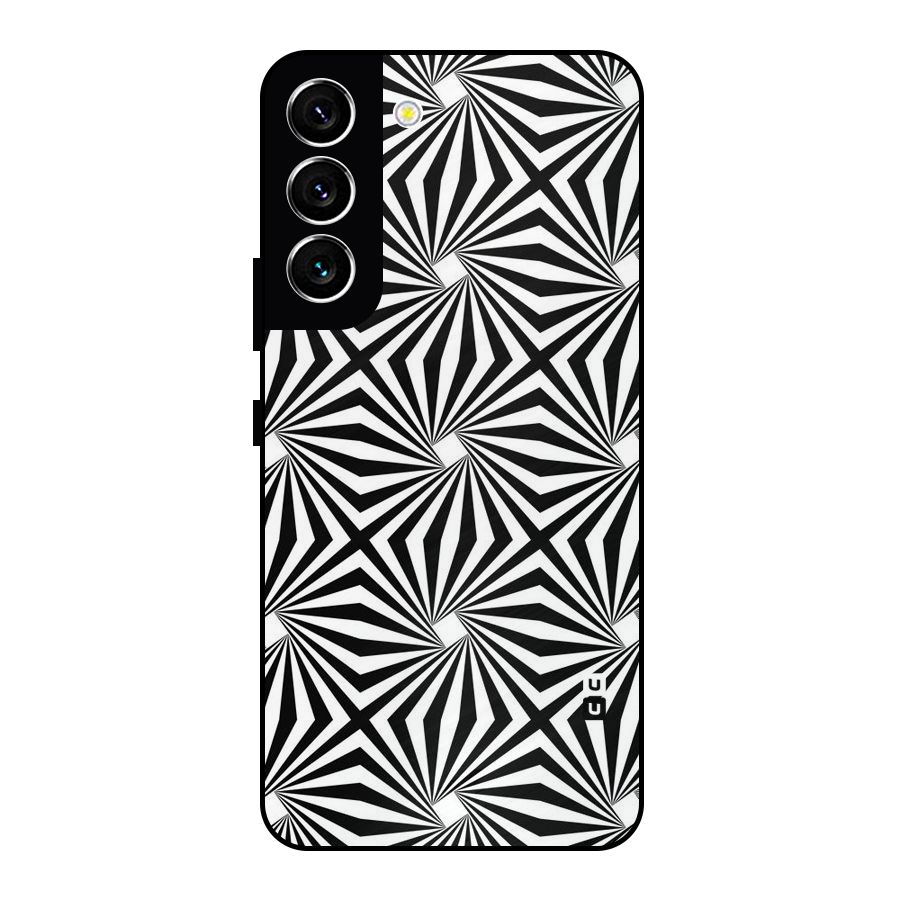 Monochromatic Swirls Metal Back Case for Galaxy S22 5G