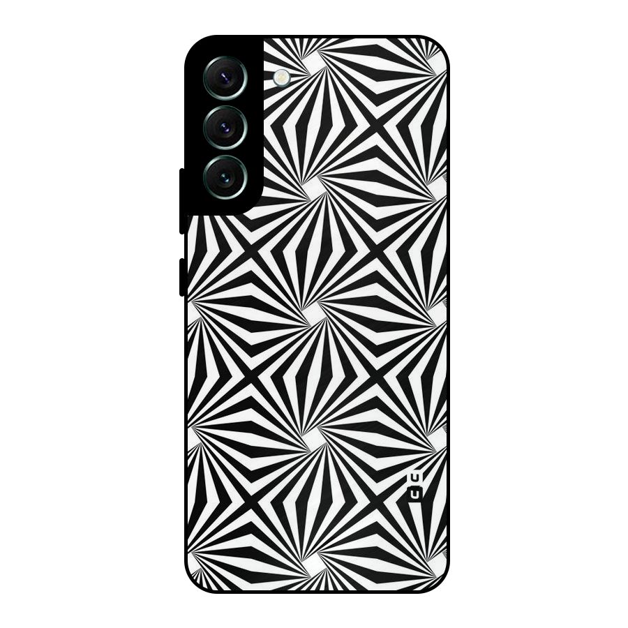 Monochromatic Swirls Metal Back Case for Galaxy S22 Plus 5G