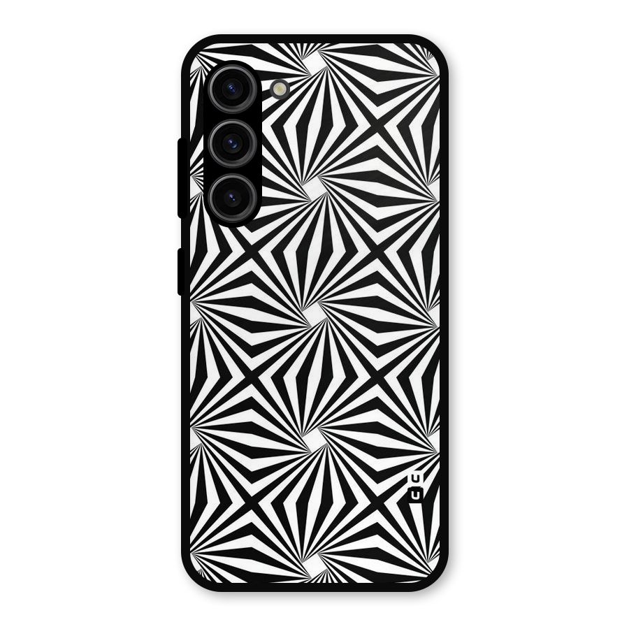 Monochromatic Swirls Metal Back Case for Galaxy S23