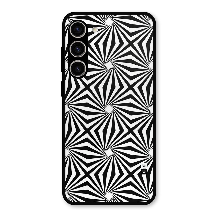 Monochromatic Swirls Metal Back Case for Galaxy S23 Plus