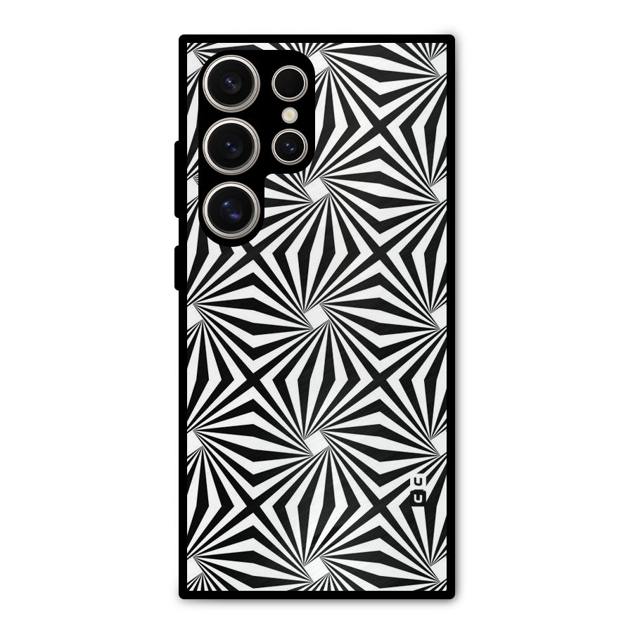 Monochromatic Swirls Metal Back Case for Galaxy S24 Ultra