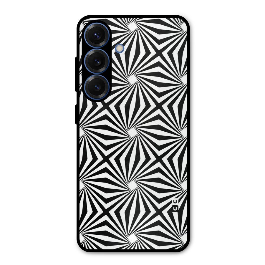 Monochromatic Swirls Metal Back Case for Galaxy S25