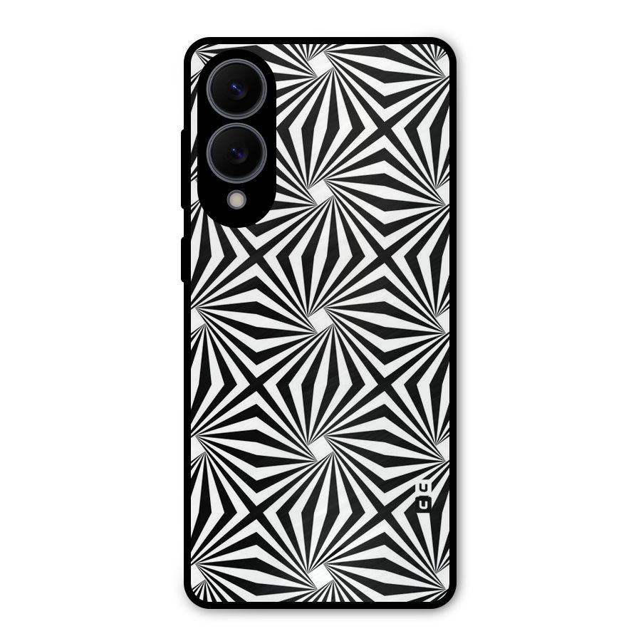 Monochromatic Swirls Metal Back Case for Galaxy S25 Edge