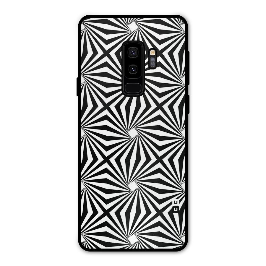 Monochromatic Swirls Metal Back Case for Galaxy S9 Plus